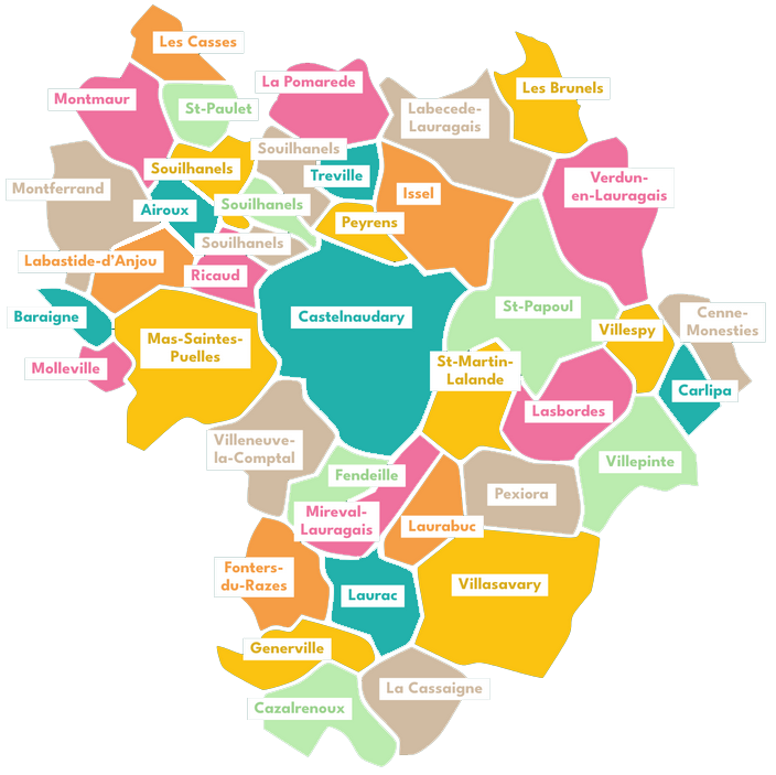 Cartographie de la CPTS Lauraguais Audois